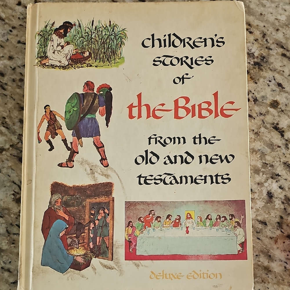 3/$15 💥  Children's Bible Stories Deluxe Edition Book New And Old Testaments